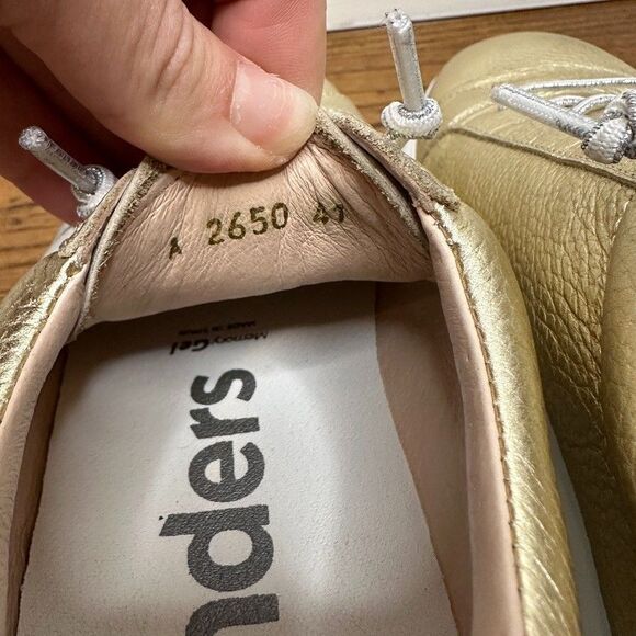 Wonders Zurich Gold A-2650 Leather Women's Platform Sneakers Size 41 US 10 - Picture 9 of 11